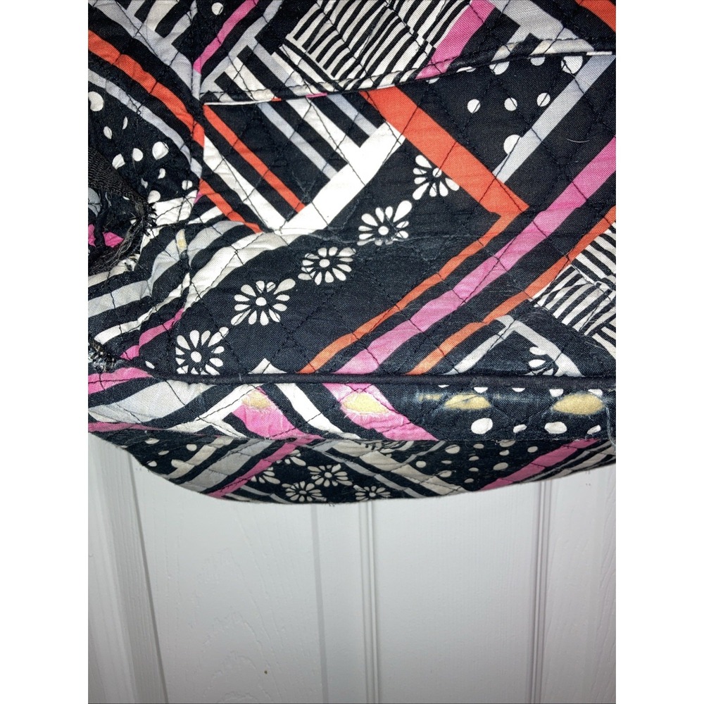 Vera Bradley Tech backpack Concerto pattern Black, White, Pink, Orange Quilted - Picture 4 of 9